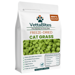 VettaBites Freeze-Dried Cat Grass packaging