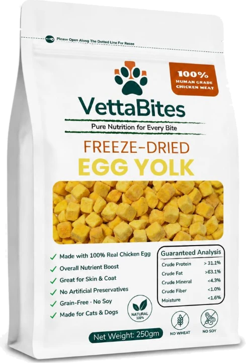 VettaBites egg yolk pouch