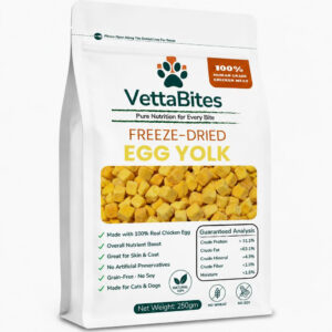 VettaBites freeze-dried egg yolk 250g pouch